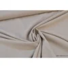 Tissu popeline coton uni tissé teint chambray coloris beige sable - OEKO TEX