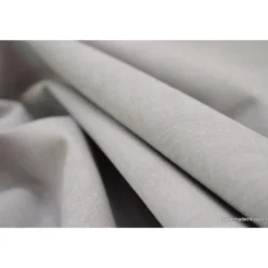 Tissu popeline coton uni tissé teint chambray coloris gris - OEKO TEX