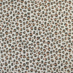 Tissu Popeline de coton Balzac motif léopard écru - OEKO TEX