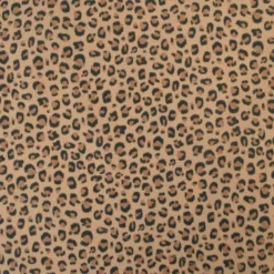Tissu Popeline de coton Balzac motif léopard camel - OEKO TEX