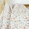 Tissu Popeline de coton Leopold motif fleurs Marsala - OEKO TEX
