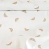 Tissu popeline de coton motif croissants fond blanc - OEKO TEX