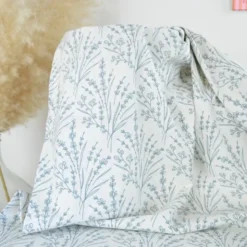 Tissu Popeline de coton motif Edith motif branches - OEKO TEX