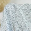 Tissu Popeline de coton motif Delphine motif fleurs - OEKO TEX