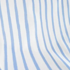 Tissu popeline de coton motif rayures bleues - OEKO TEX