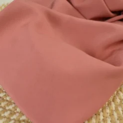 Tissu popeline de Viscose Bois de Rose