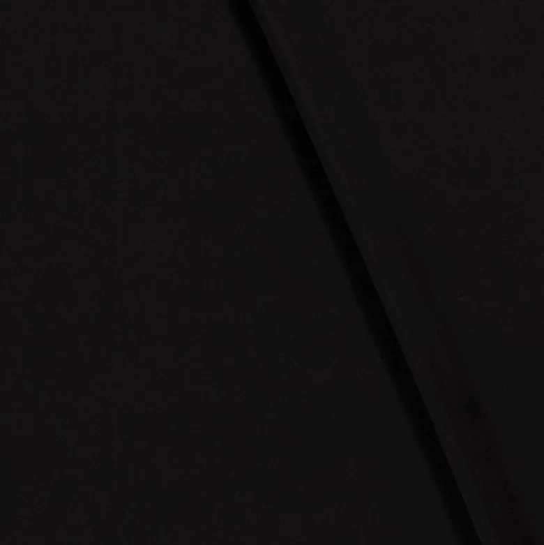 Tissu popeline de Viscose - Noir