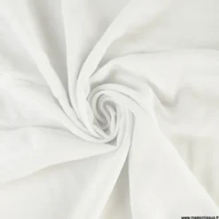Tissu popeline de Viscose unie blanc