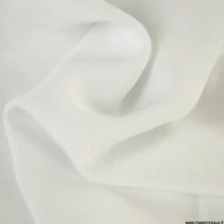 Tissu popeline de Viscose unie blanc