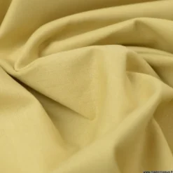 Tissu Popeline en coton Bio & OEKO TEX uni Jaune