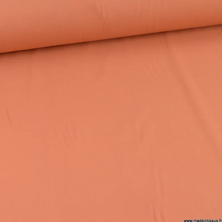 TissuPopeline en coton Bio & OEKO TEX coloris Caramel