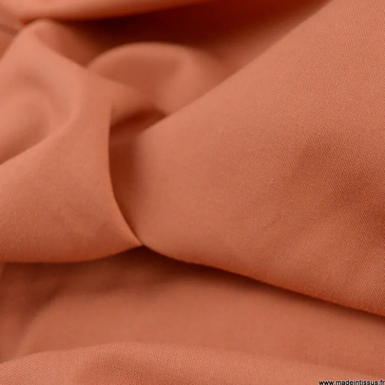 TissuPopeline en coton Bio & OEKO TEX coloris Caramel