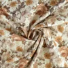 Tissu popeline Jardin Anglais Cacao