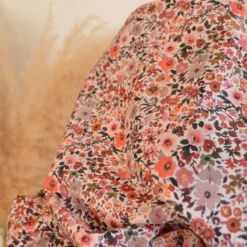Tissu popeline Poppy motifs Fleurs automnales - OEKO TEX