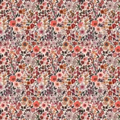 Tissu popeline Poppy motifs Fleurs automnales - OEKO TEX