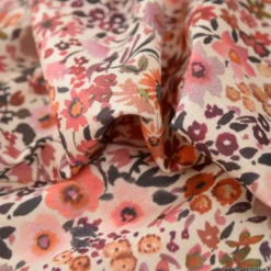 Tissu popeline Poppy motifs Fleurs automnales - OEKO TEX