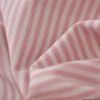 Tissu popeline à rayures Vieux roses et blanches tissé teint - OEKO TEX