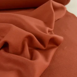 Tissu pour manteau Roberto en lainage mélangé - coloris Rouille