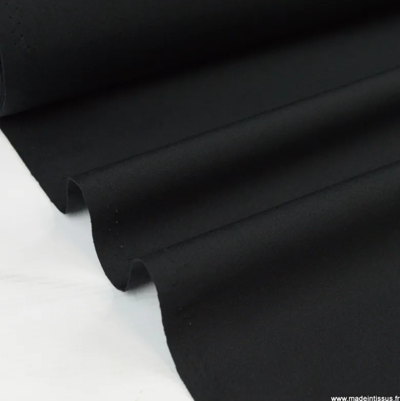 Tissu pour pantalon d'équitation maille stretch noir