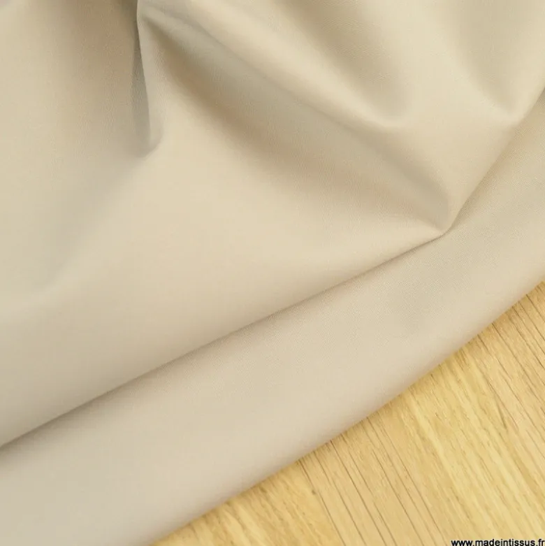 Tissu pour pantalon d'équitation maille stretch beige