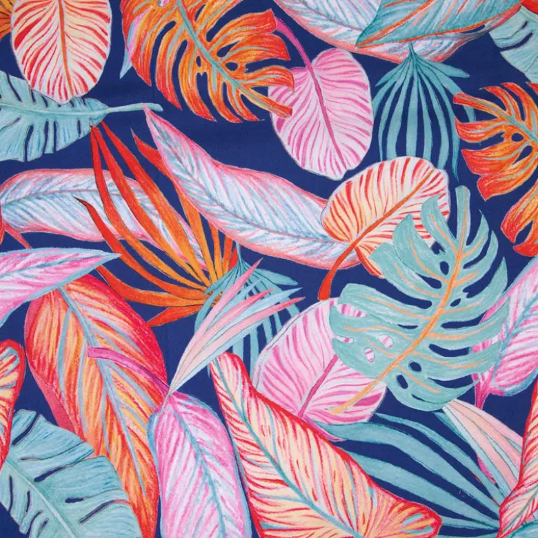Tissu pour short de bain déperlant motif Tropical
