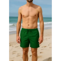 Tissu pour short de bain déperlant - Vert kaki