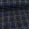 Tissu pour siège auto carreaux écossais bleu et noir