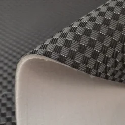 Tissu pour siège automobile - Damier noir et gris