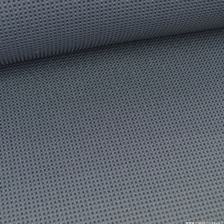 Tissu pour siège auto piqué chiné gris