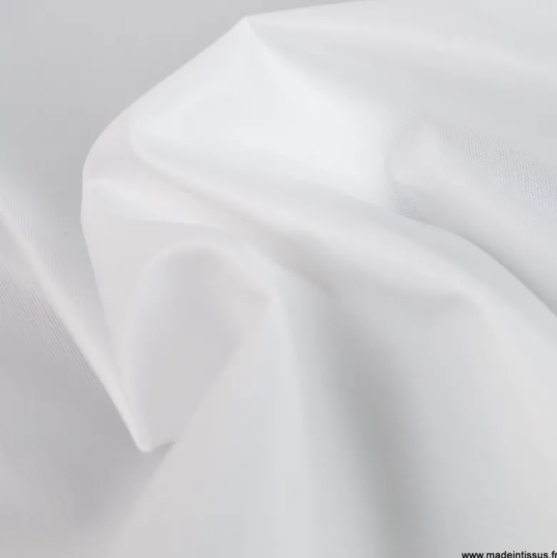 Tissu PUL coton blanc certifié contact alimentaire.