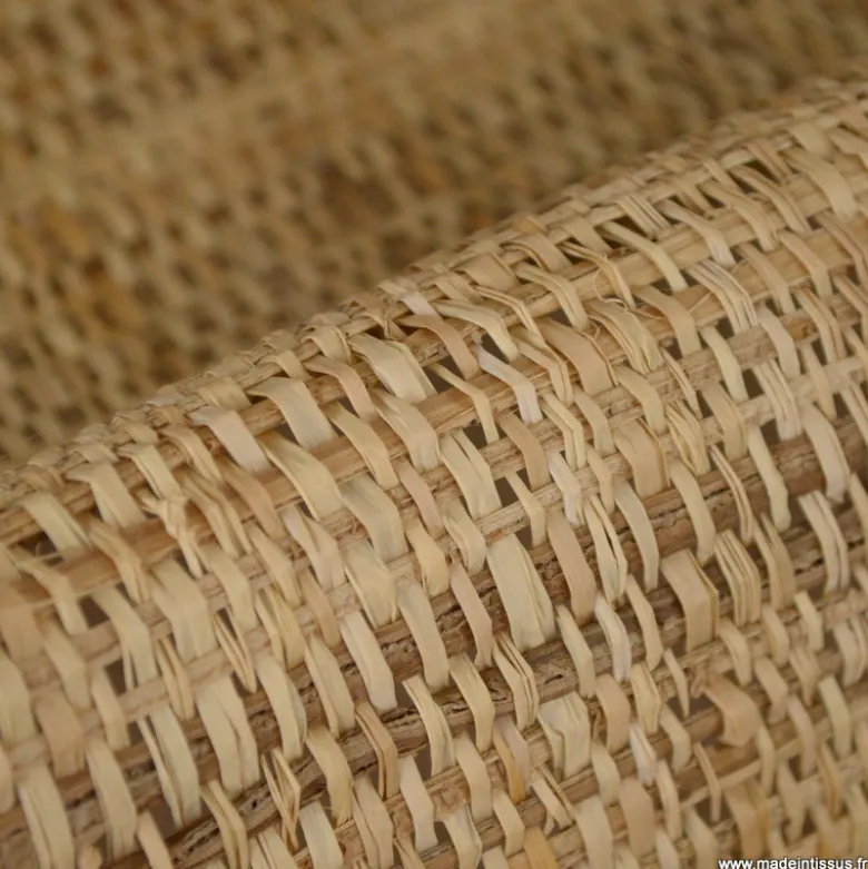 Tissu raphia Rodolphe lourd naturel – Largeur 115 cm