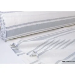 Tissu rayure matelas grande largeur.