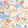 Tissu Rifle Paper en coton imprimé fleurs Wild rose fond blanc- collection Primavera