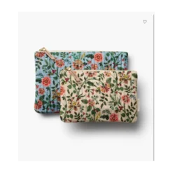 Tissu Rifle Paper motif fleurs indiennes fond écru - Collection Gracie