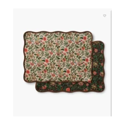 Tissu Rifle Paper motif fleurs indiennes fond écru - Collection Gracie