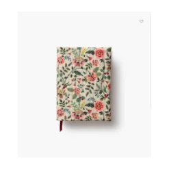 Tissu Rifle Paper motif fleurs indiennes fond écru - Collection Gracie