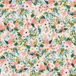 Tissu Rifle Paper Orchard motif fleurs fond Ecru - Collection Garden Party