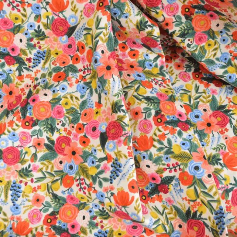 Tissu Rifle Paper Wildwood motif fleurs - Collection Petite Garden
