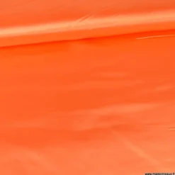 Tissu Satin Biba uni orange - premier prix