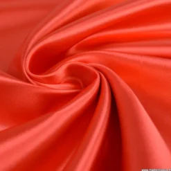 Tissu Satin Biba uni Rouge - premier prix