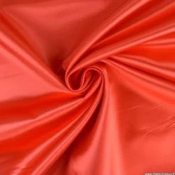 Tissu Satin Biba uni Rouge - premier prix