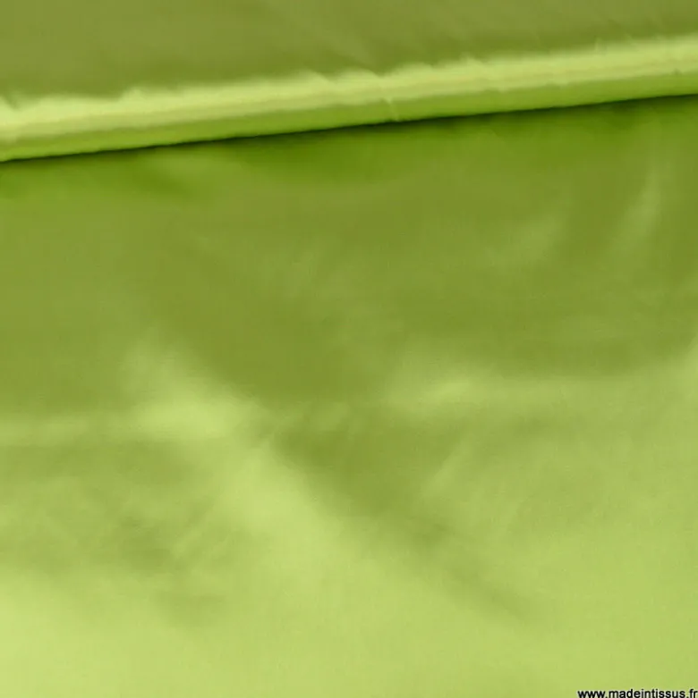 Tissu Satin Biba uni Vert olive - premier prix