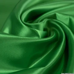 Tissu Satin Biba uni Vert - premier prix