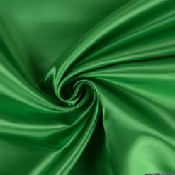 Tissu Satin Biba uni Vert - premier prix