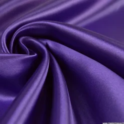 Tissu Satin Biba uni Violet - premier prix