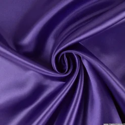 Tissu Satin Biba uni Violet - premier prix