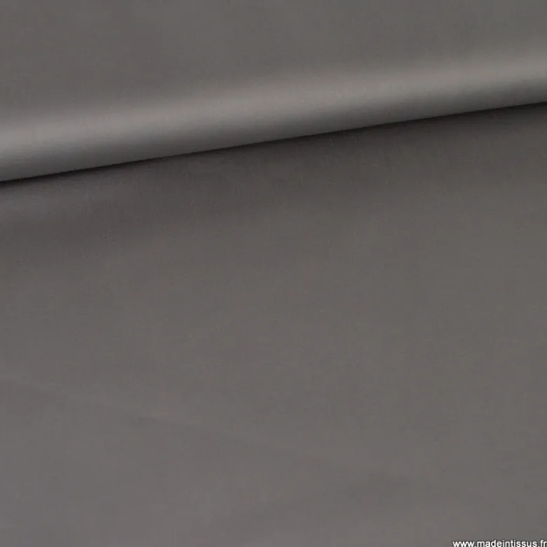 Tissu Satin de coton - gris