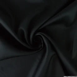 Tissu Satin de coton - Noir