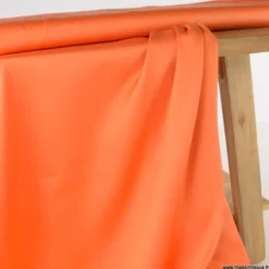 Tissu Satin de coton - orange