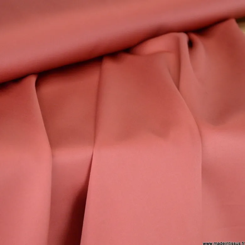 Tissu Satin de coton - Rose Blush